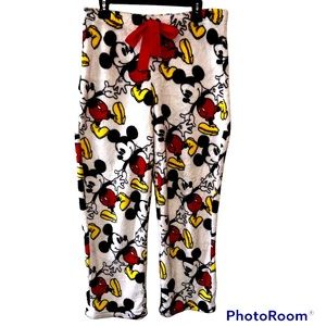 Disney Fleece Mickey Mouse Lounge Pajama Pants Size Large